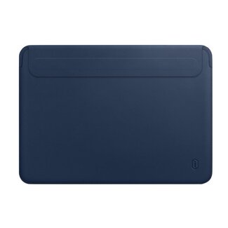 WIWU Skin Pro II - MacBook Sleeve - 15.4 inch - PU leer - Blauw