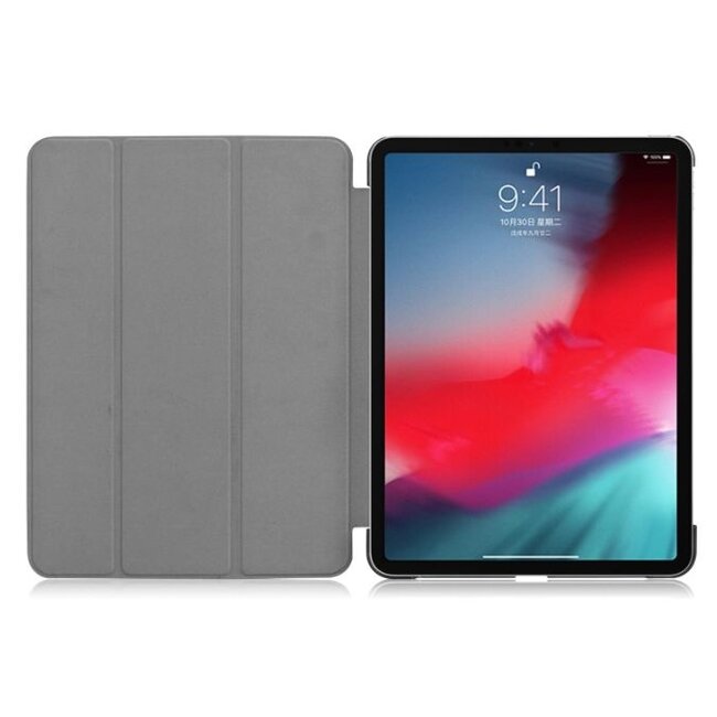 Tablet hoes geschikt voor Apple iPad Pro 11 - Tri-Fold Book Case - Flower Fairy
