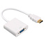 HDMI naar VGA met audio Adapter Kabel - 25 cm - 1080p Full HD - Wit