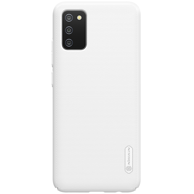 Nillkin - Samsung Galaxy A02S Hoesje - Super Frosted Shield - Back Cover - Wit afbeelding