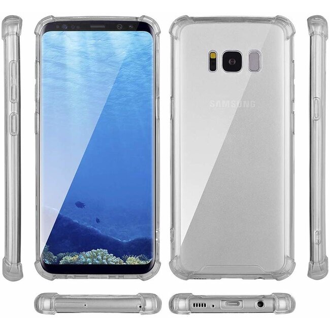 Hoesje geschikt voor Samsung Galaxy S8 Plus - anti-shock tpu back cover - transparant