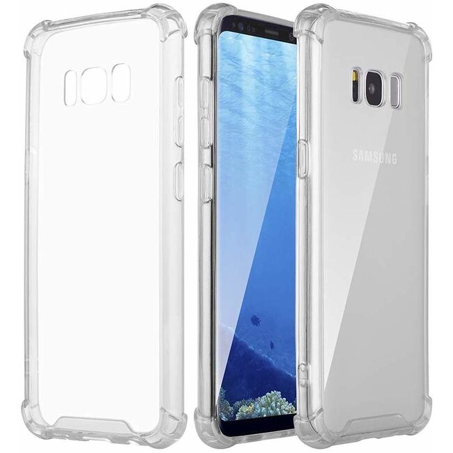 Hoesje geschikt voor Samsung Galaxy S8 Plus - anti-shock tpu back cover - transparant