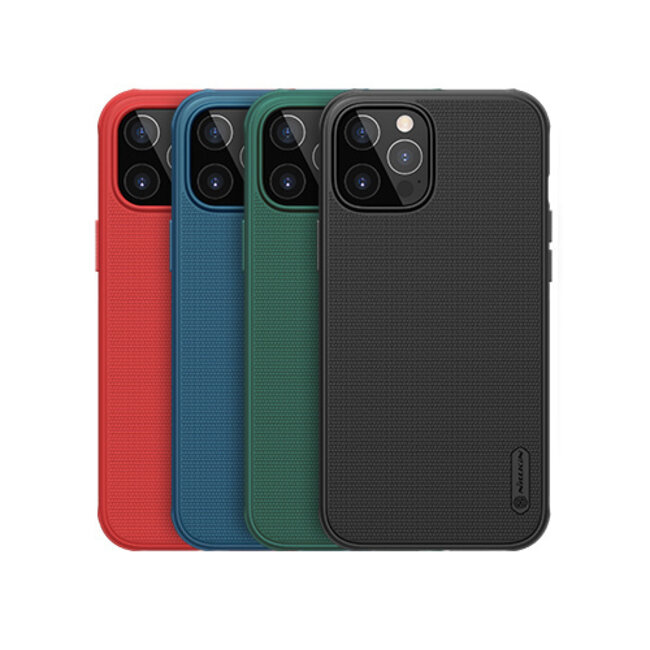Nillkin - Hoesje geschikt voor iPhone 12 Pro Max - Super Frosted Shield Pro - Back Cover - Blauw