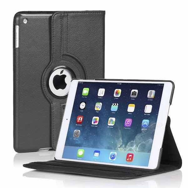 362 graden draaibare hoes geschikt voor de Ipad 2/3/4 - Zwart afbeelding