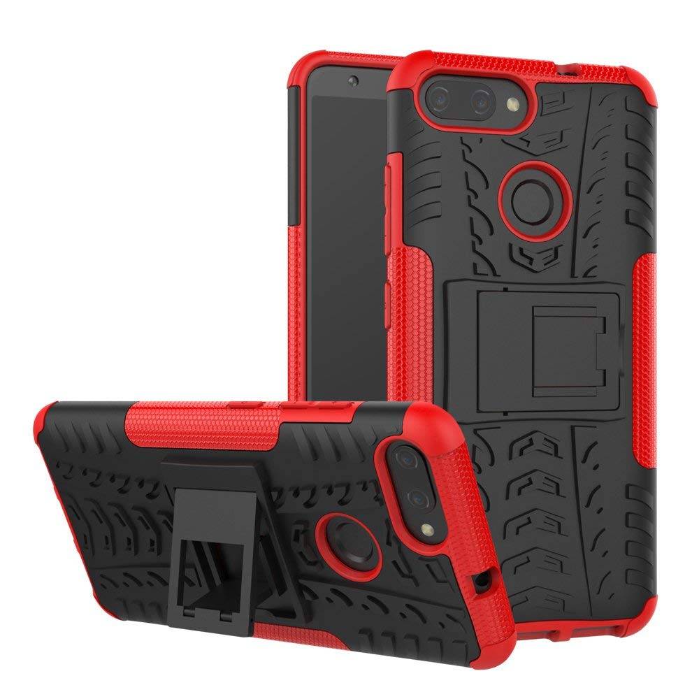 Schokbestendige Back Cover - Asus Zenfone Max Plus M1 (ZB570TL) - Rood afbeelding