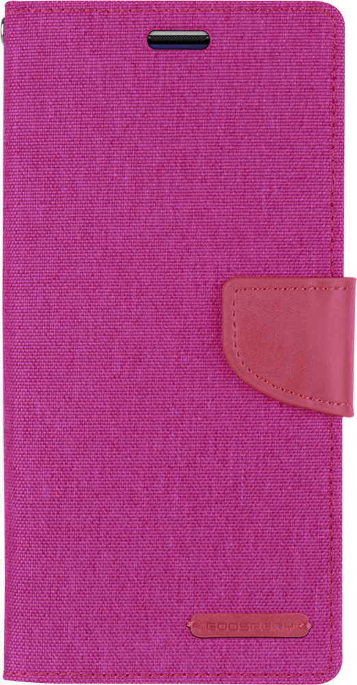Samsung Galaxy Note 20 Ultra Hoesje - Mercury Canvas Diary Wallet Case - Hoesje met Pasjeshouder - Roze afbeelding