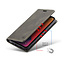 AutSpace - Hoesje geschikt voor Apple iPhone 12 Mini - Wallet Book Case - Magneetsluiting - met RFID bescherming - Bruin