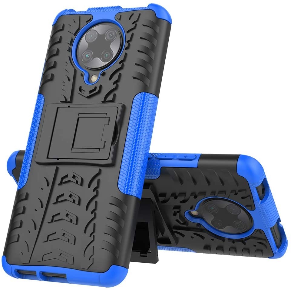Xiaomi Poco F2 Pro Hoesje - Schokbestendige Back Cover - Blauw afbeelding
