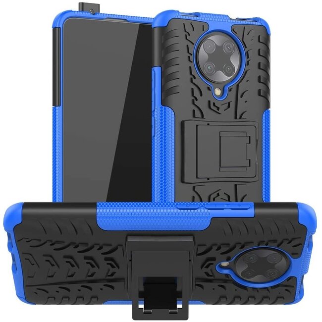 Hoesje geschikt voor Xiaomi Poco F2 Pro - Schokbestendige Back Cover - Blauw