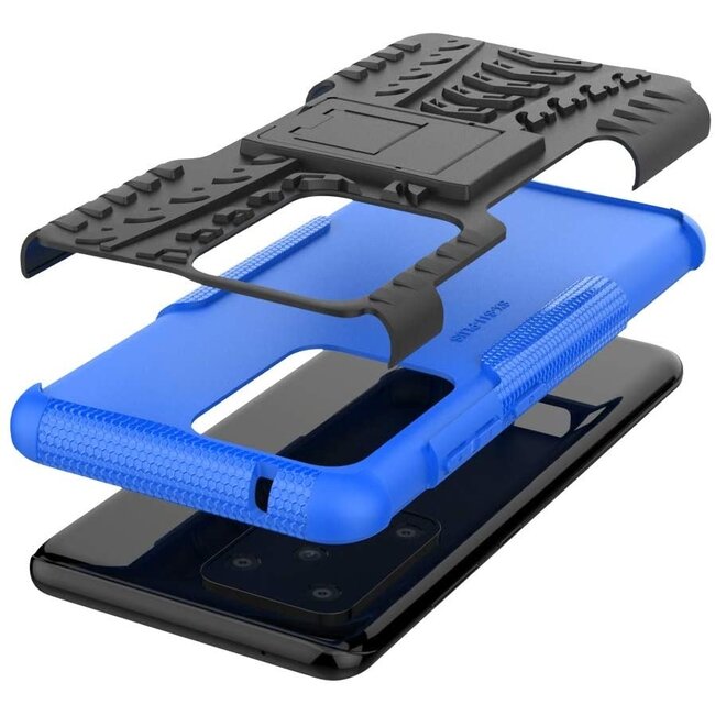 Hoesje geschikt voor Samsung Galaxy S20 Ultra -Schokbestendige Back Cover - Blauw