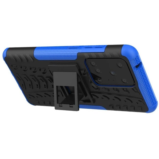 Hoesje geschikt voor Samsung Galaxy S20 Ultra -Schokbestendige Back Cover - Blauw
