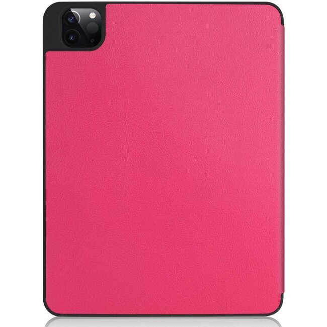 Tablethoes geschikt voor Apple iPad Pro 11 (2022/2021/2020/2018)  - Tri-Fold Book Case - Apple Pencil Houder - Magenta