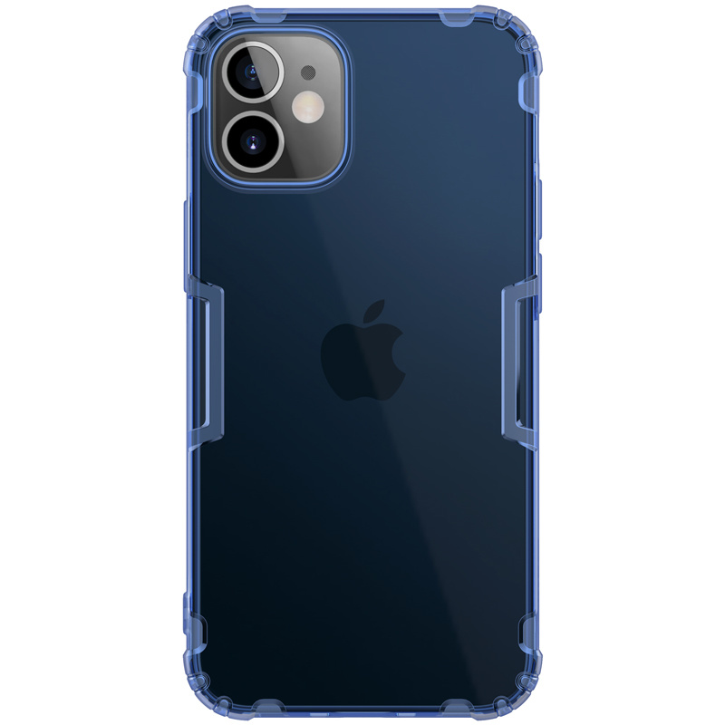 Nillkin - Hoesje geschikt voor Apple iPhone 12 Mini - Nature TPU Case - Back Cover - Donker Blauw afbeelding