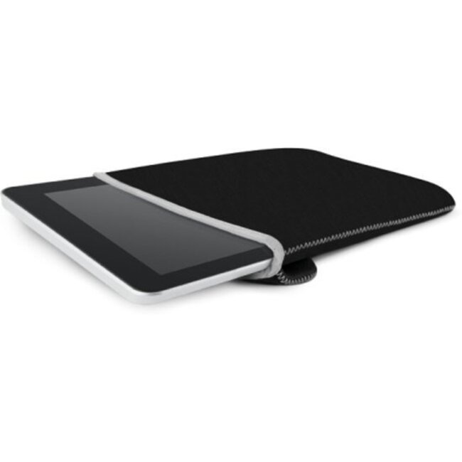 8 inch - universele neoprene tablet sleeve - Zwart / Grijs