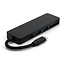 USB Splitter & SD Kaartlezer - USB Hub 3.0 - 2 Poorten - USB-C aansluiting - Aluminium - Zwart