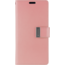 Mercury Goospery Wallet Case geschikt voor iPhone XS Max - Goospery Rich Diary - Roze