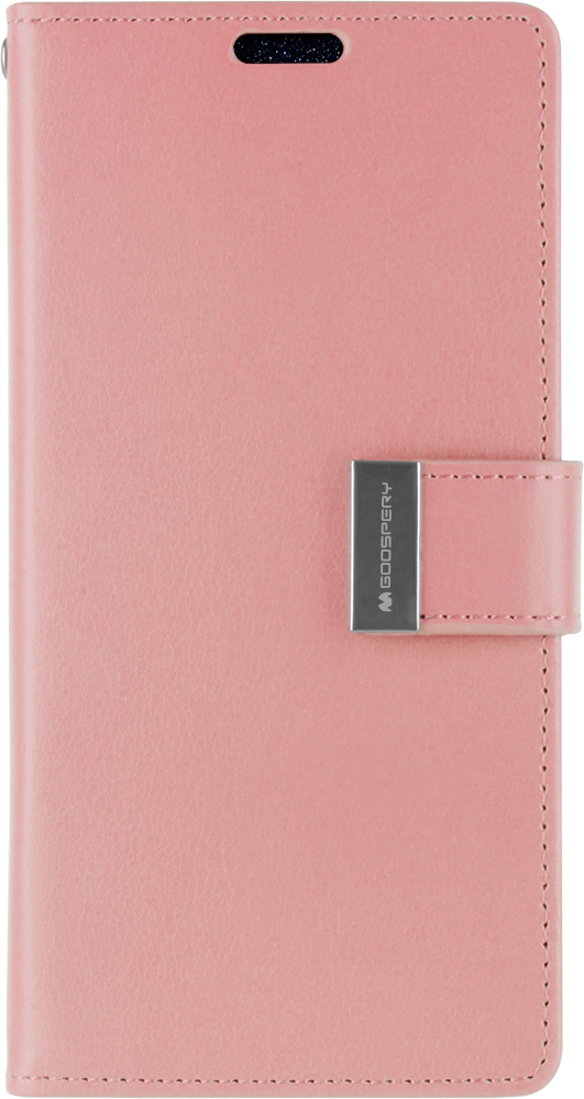 Wallet Case geschikt voor iPhone XS Max - Goospery Rich Diary - Roze afbeelding
