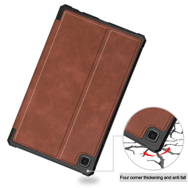 Tablet Hoes geschikt voor Samsung Galaxy Tab A7 Lite - PU Leer Folio Book Case - Bruin