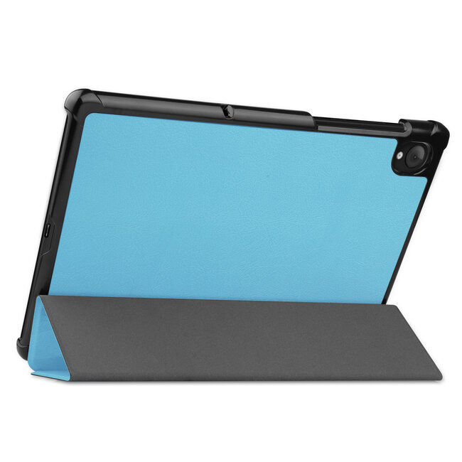 Tablet hoes geschikt voor Lenovo Tab K10 (10.3 Inch) - Tri-Fold Book Case - Licht Blauw