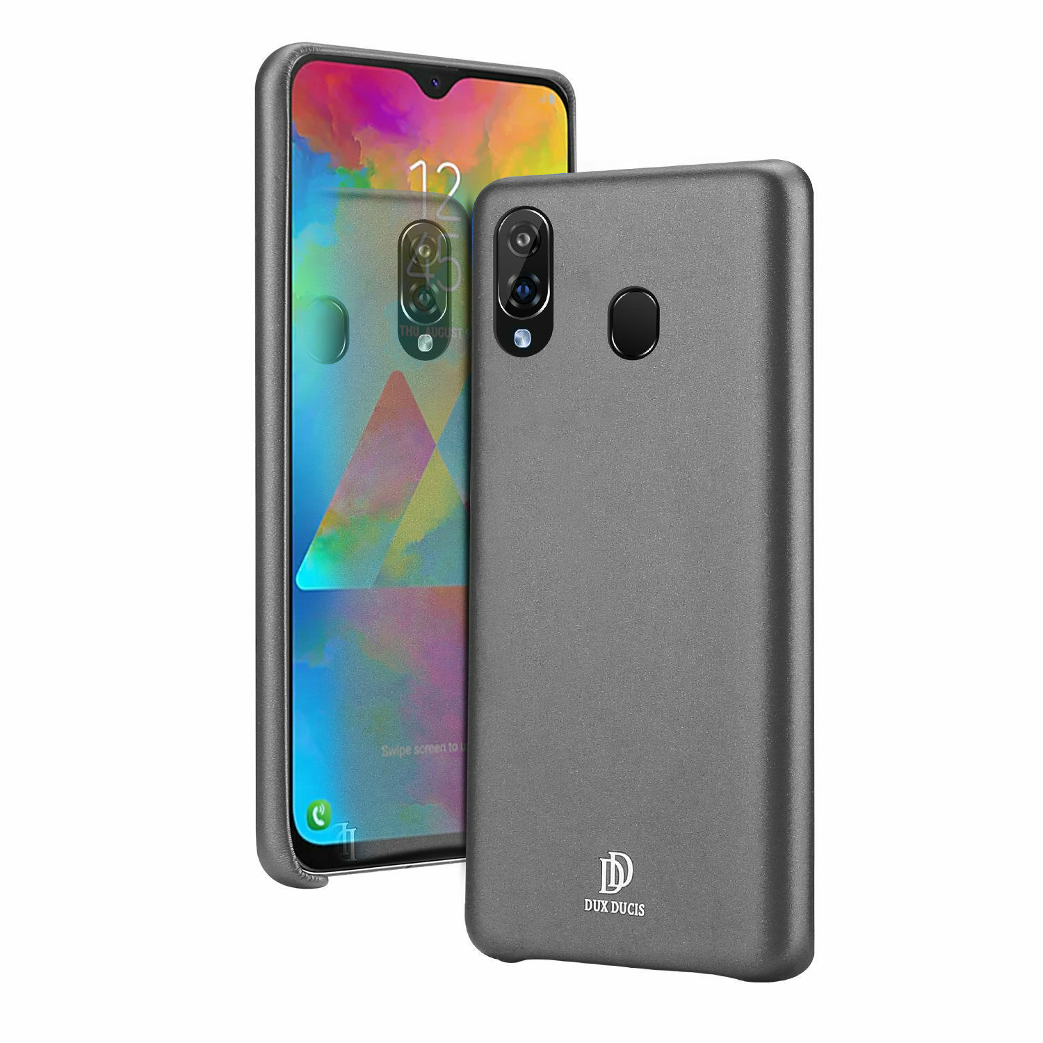 Hoesje geschikt voor Samsung Galaxy M20 Plus - dux ducis skin lite back cover - zwart afbeelding