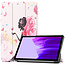 Case2go Case2go - Tablet Hoes geschikt voor Samsung Galaxy Tab A7 Lite (2021) - Tri-Fold Book Case - Flower Fairy