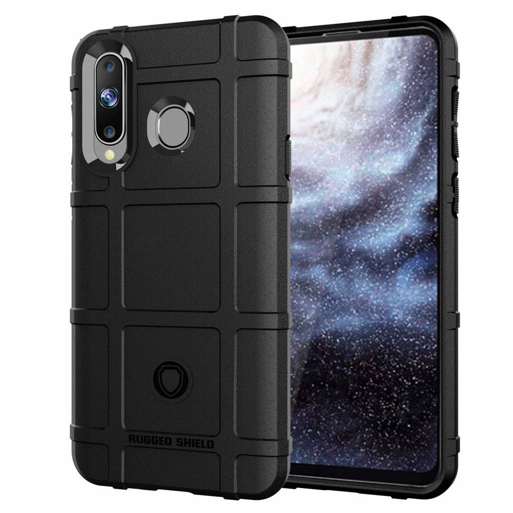 Hoesje voor Samsung Galaxy A8S - Beschermende hoes - Back Cover - TPU Case - Zwart afbeelding