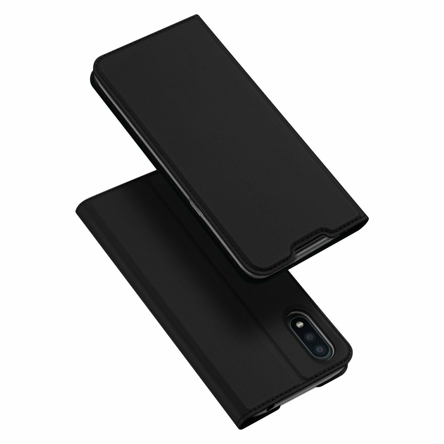 Hoesje geschikt voor Samsung Galaxy A01 Ultra - dux ducis skin pro book case - zwart afbeelding