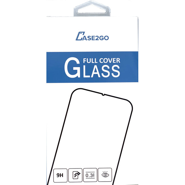 Screenprotector geschikt voor LG V50s ThinQ - Full Cover Screenprotector - Gehard Glas - Zwart