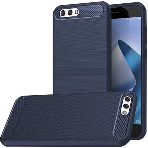 Geborstelde TPU Cover - Asus Zenfone 4 5.5 ZE554KL - Blauw afbeelding