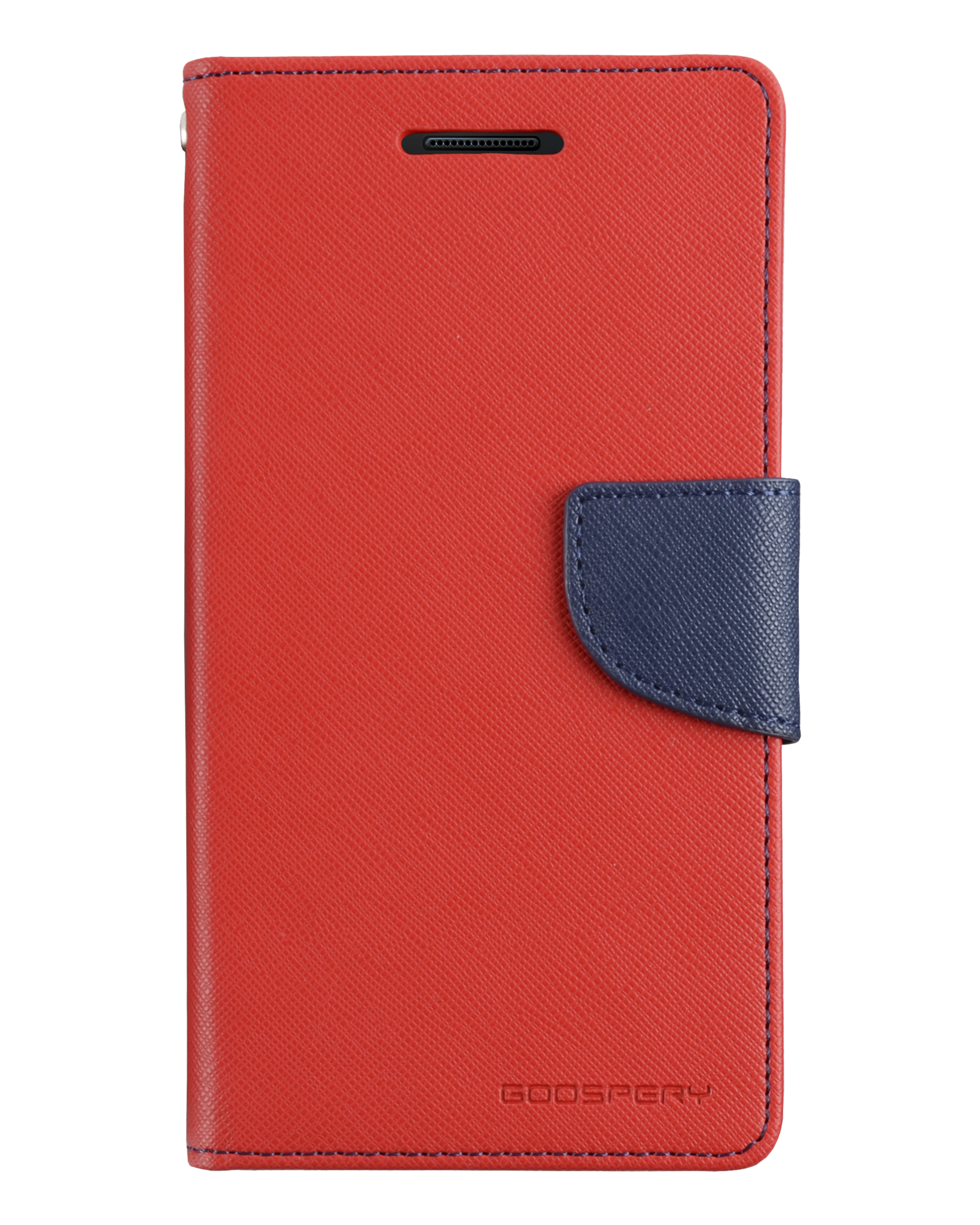 Telefoonhoesje geschikt voor Apple iPhone 13 Pro - Mercury Fancy Diary Wallet Case - Hoesje met Pasjeshouder - Rood/Blauw afbeelding