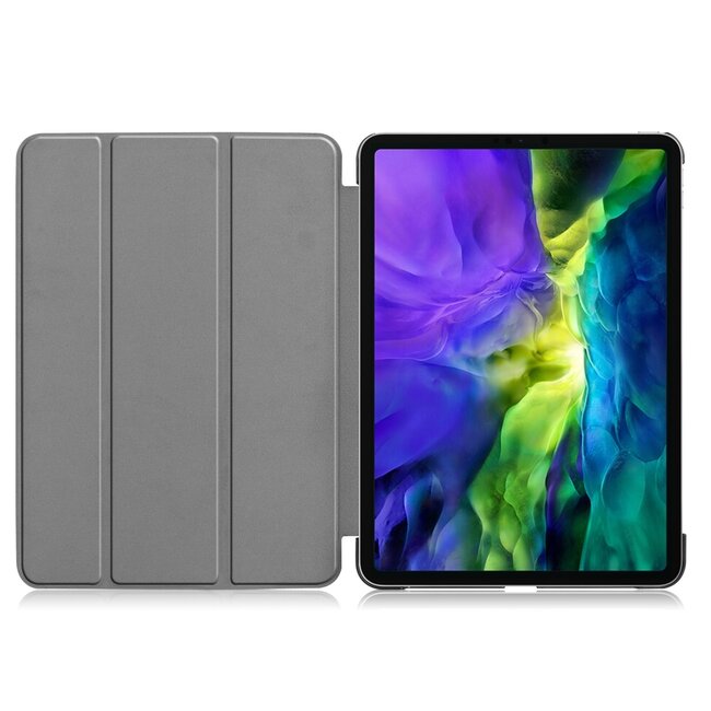 Tablet hoes voor Apple iPad Pro 2021 / 2020 tri-fold hoes - Case met Auto Wake/Sleep functie - Goud