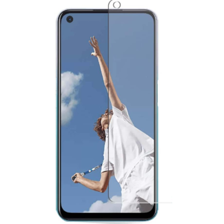 Case2go Case2go - Screenprotector geschikt voor Oppo A52 - Tempered Glass - Case Friendly - Transparant
