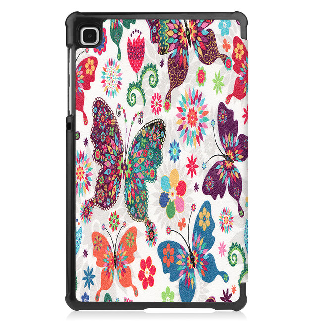 Case2go - Tablet Hoes geschikt voor Samsung Galaxy Tab A7 Lite (2021) - Tri-Fold Book Case - Vlinders