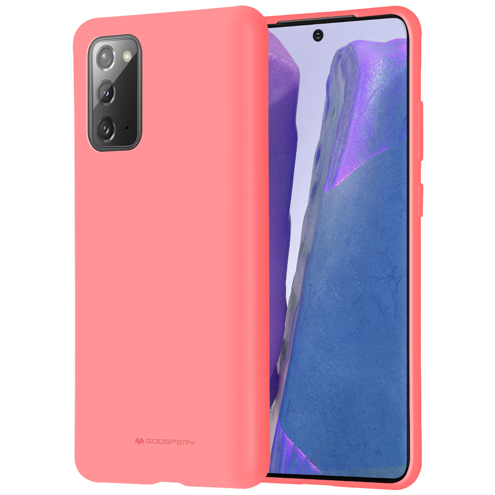 Samsung Galaxy Note 20 Hoesje - Soft Feeling Case - Back Cover -Roze afbeelding