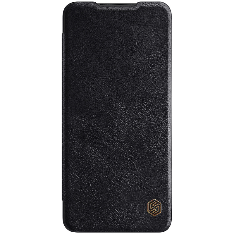 Samsung Galaxy A12 Hoesje - Qin Leather Case - Flip Cover - Zwart afbeelding