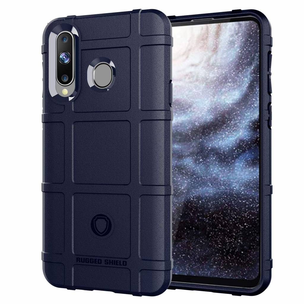 Hoesje voor Samsung Galaxy A8S - Beschermende hoes - Back Cover - TPU Case - Blauw afbeelding