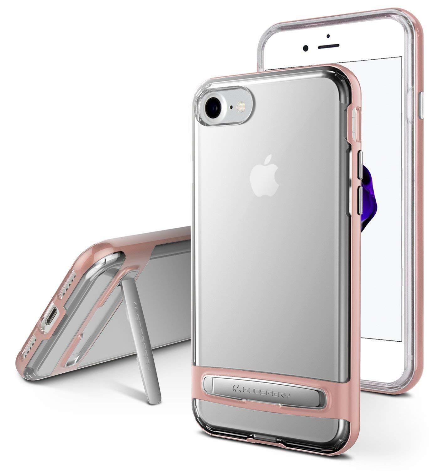 Bumper geschikt voor iPhone XS Max - Goospery Dream Stand Bumper Case - RosÃ© Goud afbeelding