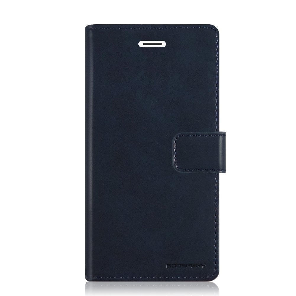 Telefoonhoesje geschikt voor Apple iPhone 13 Pro - Blue Moon Diary Wallet Case - Donker Blauw afbeelding