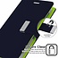 Wallet Case geschikt voor iPhone XS Max - Goospery Rich Diary - Donker Blauw