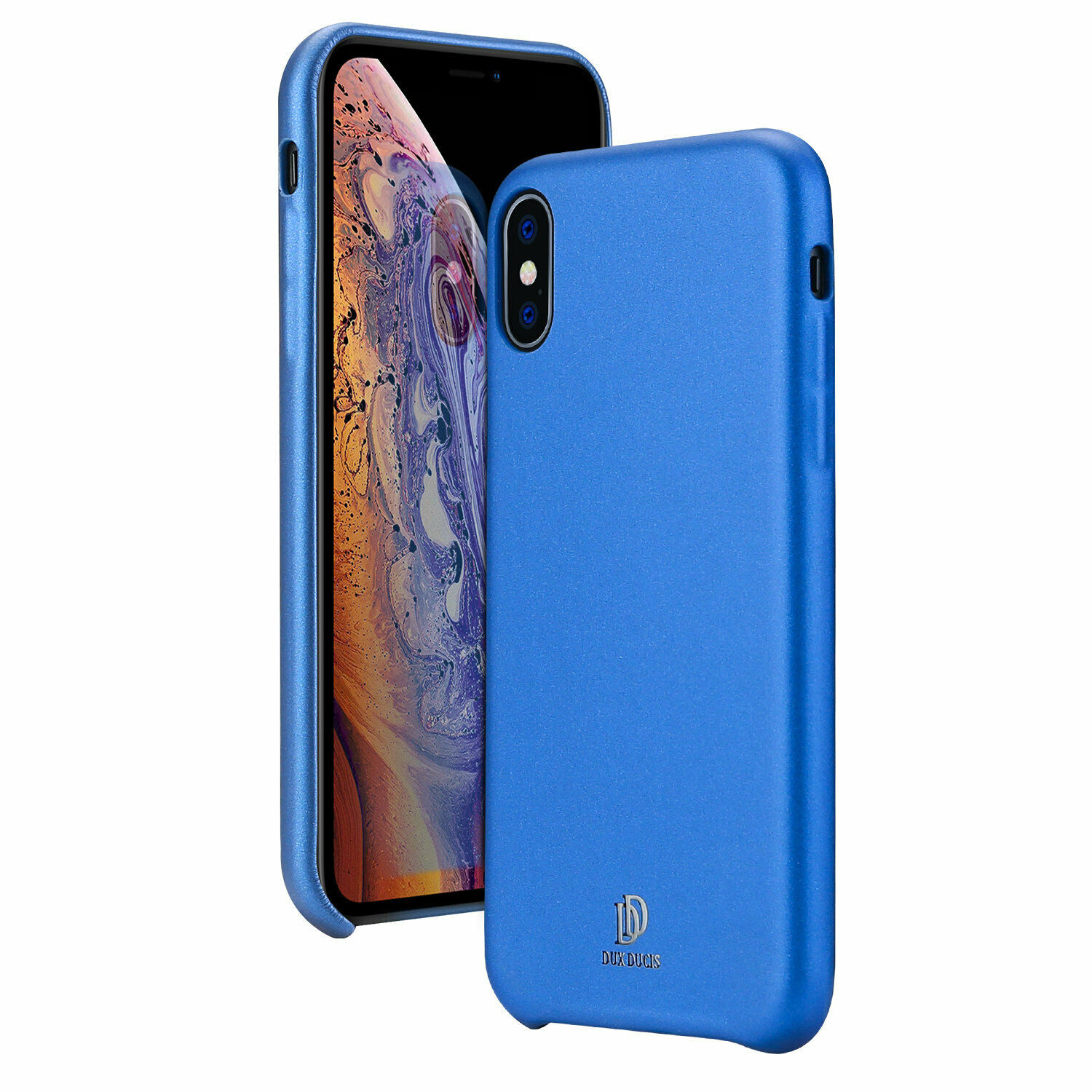 Hoesje geschikt voor Apple iPhone X / XS- Dux Ducis Skin Lite Back Cover - Blauw afbeelding