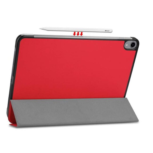 Tablet hoes geschikt voor Apple iPad Pro 11 (2018)  - Tri-Fold Book Case - Rood