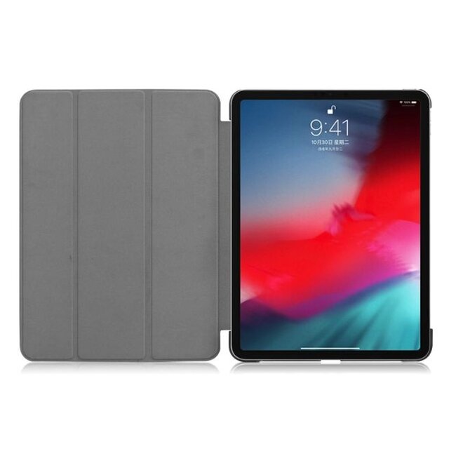 Tablet hoes geschikt voor Apple iPad Pro 11 (2018)  - Tri-Fold Book Case - Rood