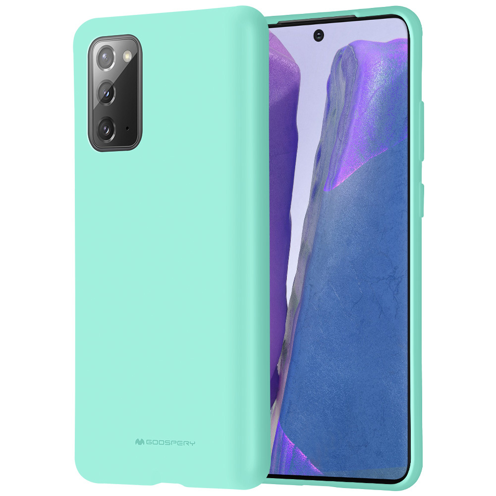 Samsung Galaxy Note 20 Hoesje - Soft Feeling Case - Back Cover - Licht Blauw afbeelding
