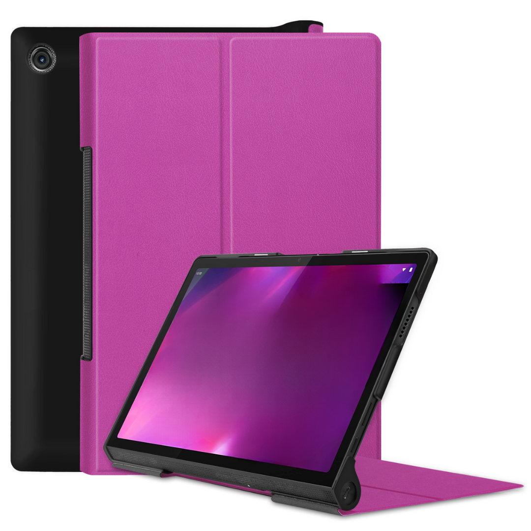 Tablet Hoes geschikt voor Lenovo Yoga Tab 11 (2021) - Tri-Fold Book Case - Paars afbeelding