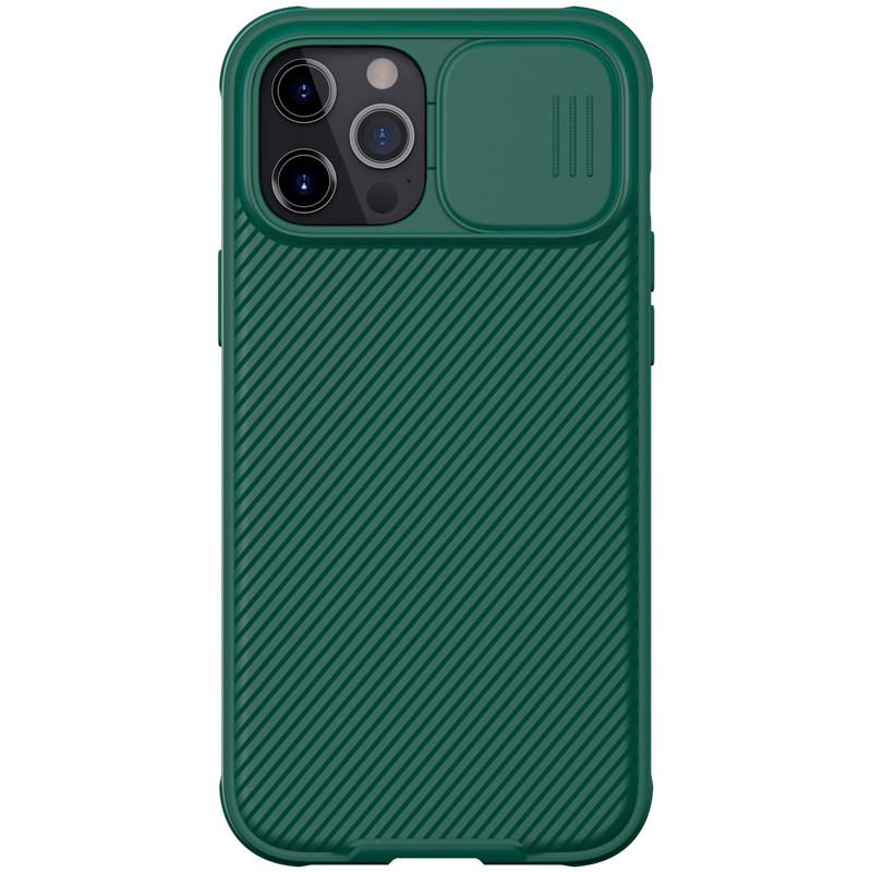 Nillkin - Hoesje geschikt voor iPhone 12 Pro Max - CamShield Serie - Back Cover - Groen afbeelding