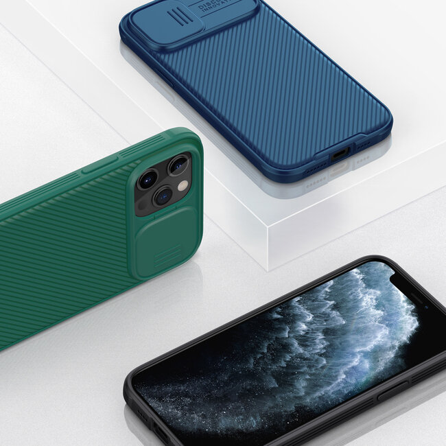 Nillkin - Hoesje geschikt voor iPhone 12 Pro Max - CamShield Serie - Back Cover - Groen