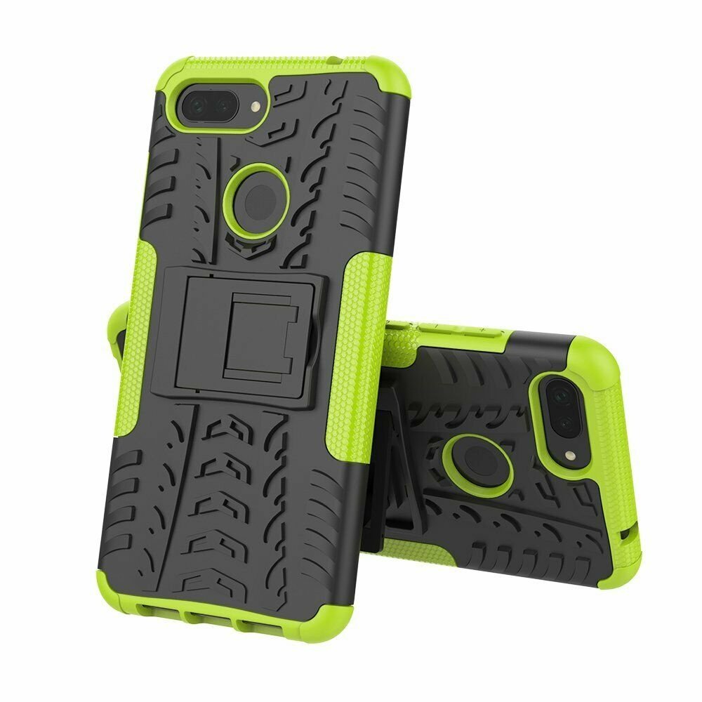 Xiaomi 8 lite hoesje - Schokbestendige Back Cover - Groen afbeelding