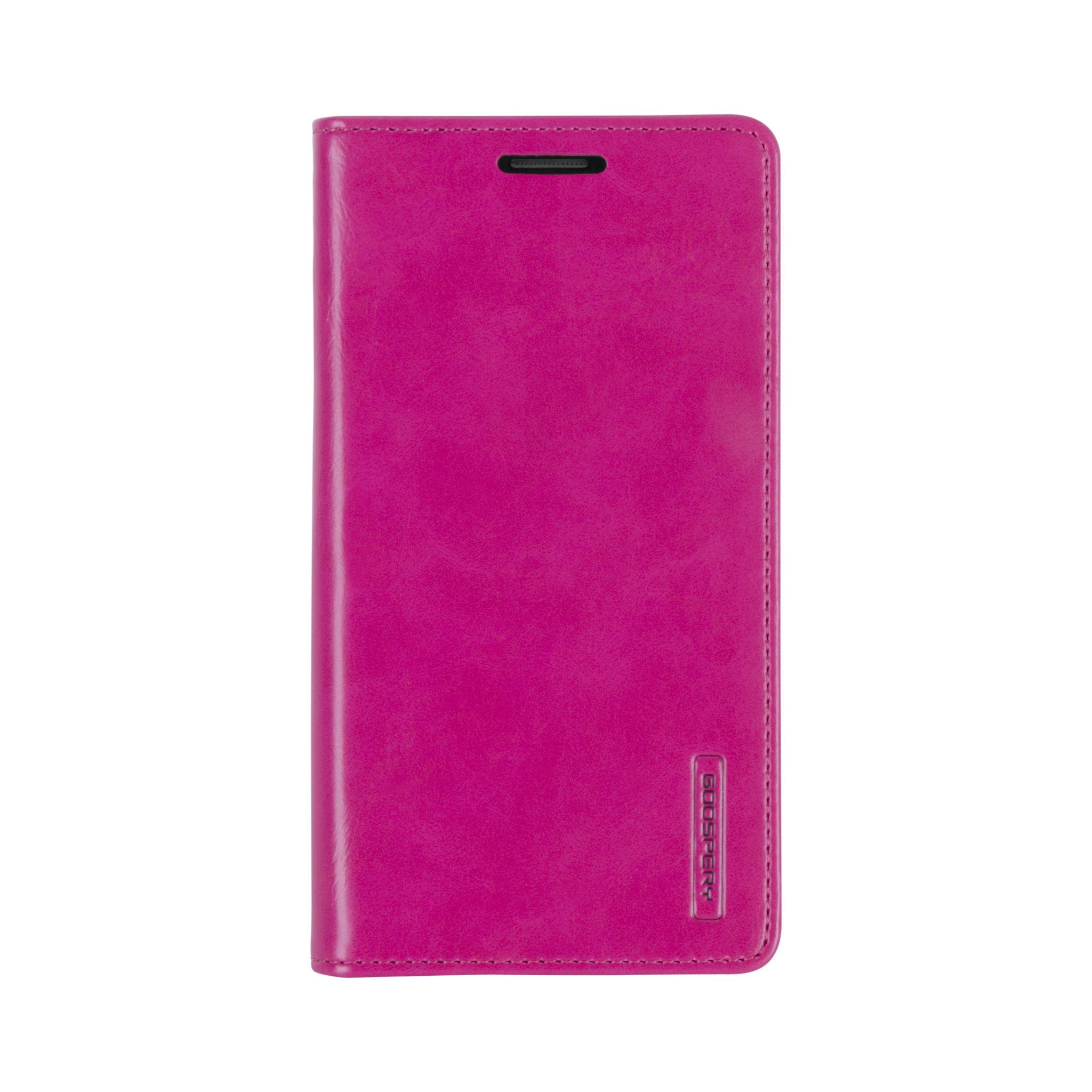 Telefoonhoesje geschikt voor Apple iPhone 13 Mini - Blue Moon Flip Case - Met pasjeshouder - Magenta afbeelding