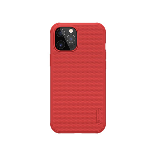 Nillkin - Hoesje geschikt voor Apple iPhone 12 / 12 Pro - Super Frosted Shield Pro - Back Cover - Rood afbeelding