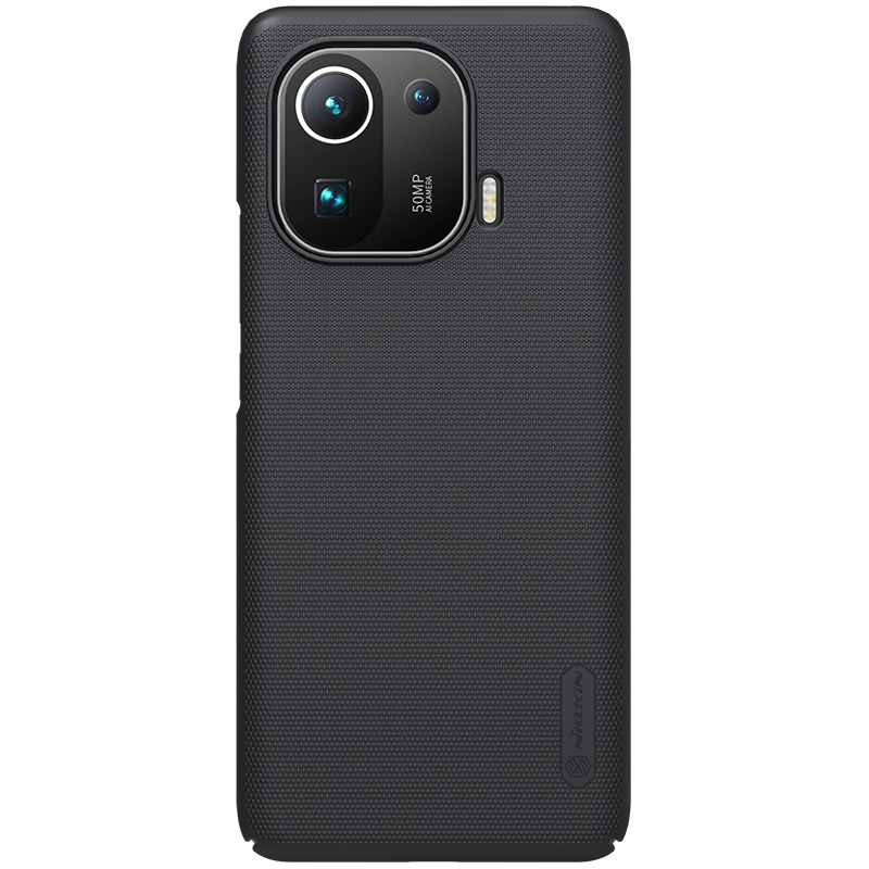 Nillkin - Xiaomi Mi 11 Pro Hoesje - Super Frosted Shield - Back Cover - Zwart afbeelding